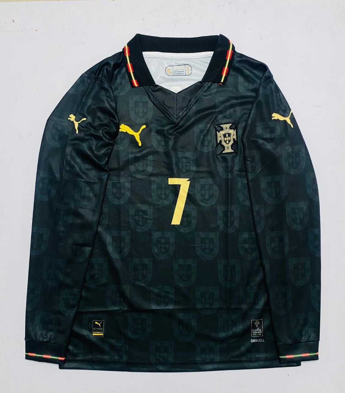 PORTUGAL BLACK 2026 AWAY FULL SLEEVES PLAYER