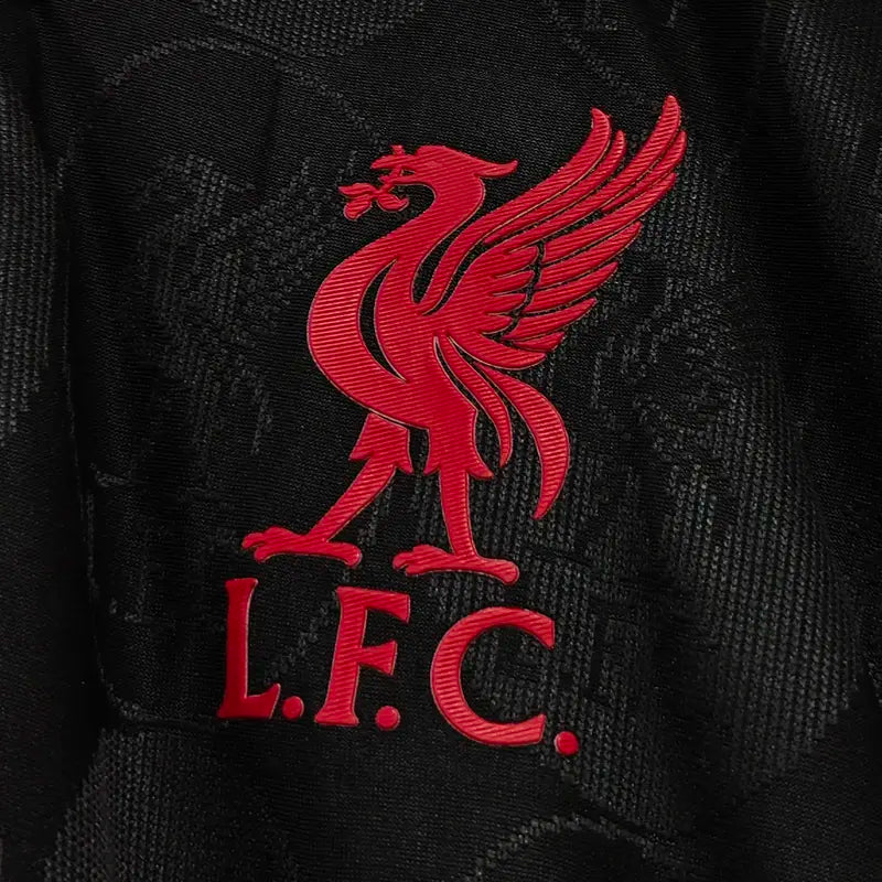 LIVERPOOL BLACK GREEN STRIPES COLLAR 2025/26 AUTHENTIC ORIGINALS