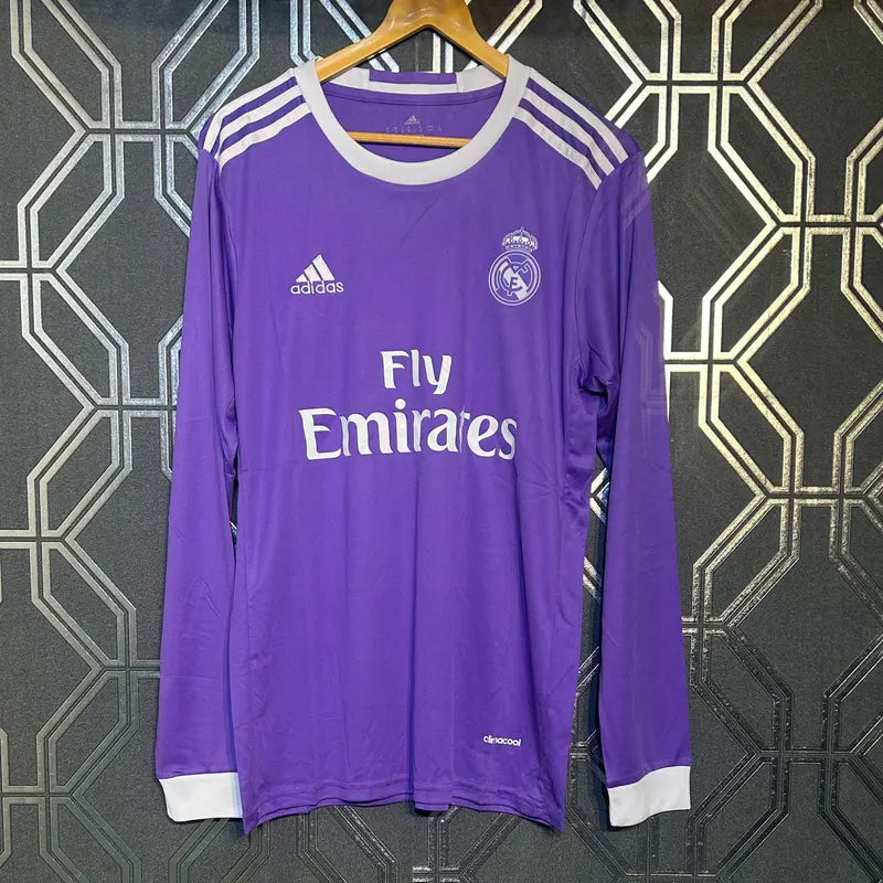 REAL MADRID 2016-17 SECOND AWAY OFFICIAL FULL SLEEVES