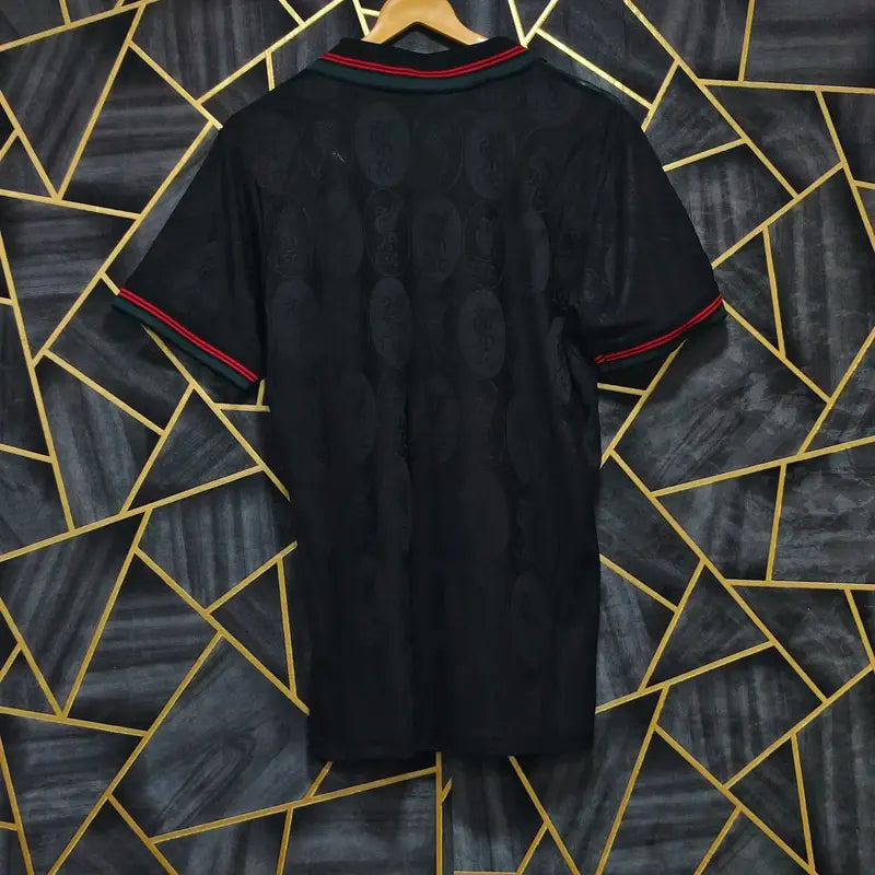 LIVERPOOL BLACK GREEN STRIPES COLLAR 2025/26 AUTHENTIC ORIGINALS