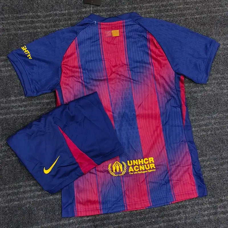 BARCELONA HOME 2025/26 OFFICIAL KIDS KIT